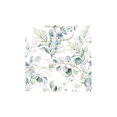 PM-SDOG_035401 Papírszalvéta mintás Daisy 33*33cm Eukaliptusz