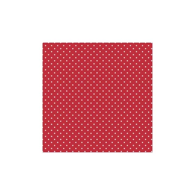 PM-SDOG_036801 Papírszalvéta mintás Daisy 33*33cm Piros pöttyös