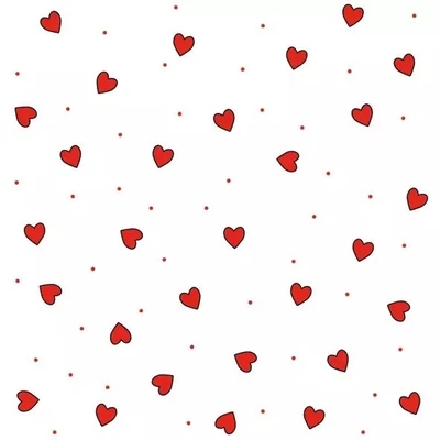 PM-SDOG_042101 Papírszalvéta mintás Daisy 33*33cm Szívecskés