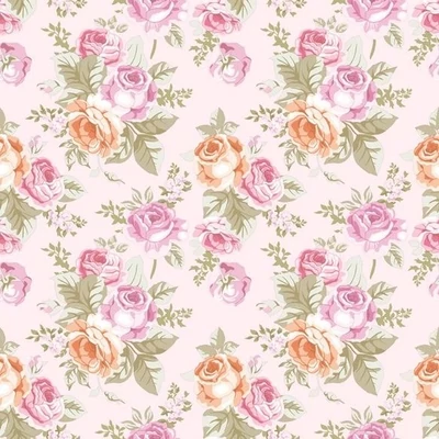 PM-SLOG_031901 Papírszalvéta mintás Maki 33*33cm Pasztel rózsák