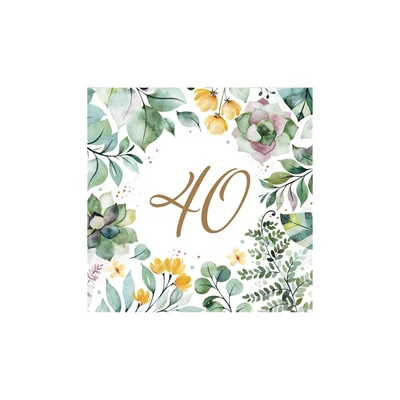 PM-SLOG_060702 Papírszalvéta mintás Maki 33*33cm 