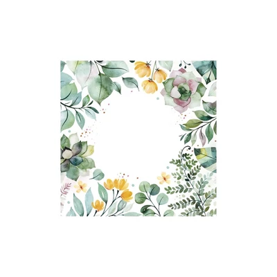 PM-SLOG_060706 Papírszalvéta mintás Maki 33*33cm Virágos