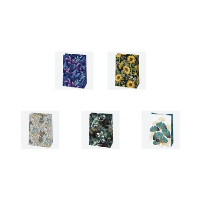 PM-T9_OG_61 Dísztasak T9 290*400*120mm Levélmintás