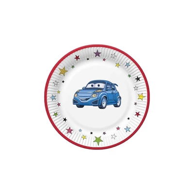PM-TD02_037101 Papírtányér 22,7cm 8cm Autós