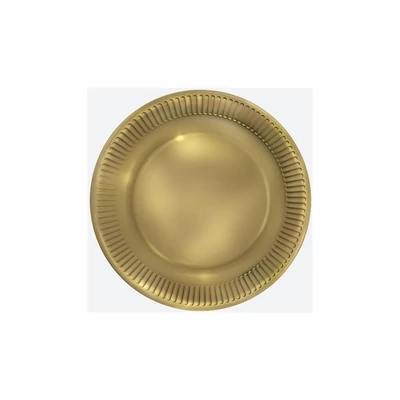 PM-TM02_005400 Papírtányér 22,7cm 8db Arany