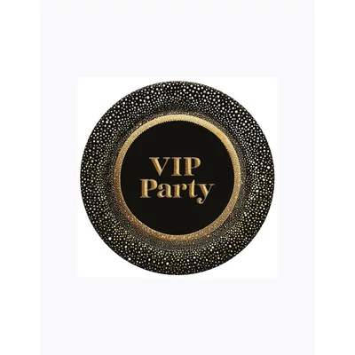 PM-TM02_060601 Papírtányér 22,7cm 8db VIP Party