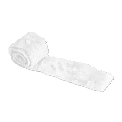 QX-067610 Dekor csík Plüss Fehér 8cm*1,6m