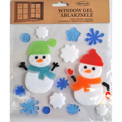 QX-312805 Ablakzselé Hóemberek 20*20cm