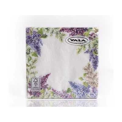 QX-343322 Papírszalvéta Yala 33*33cm Lila/kék orgona