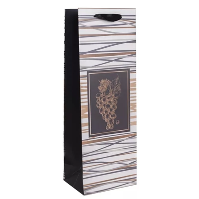 QX-370321 Papírtasak Barna, szürke Szőlőfürt B 12*36cm