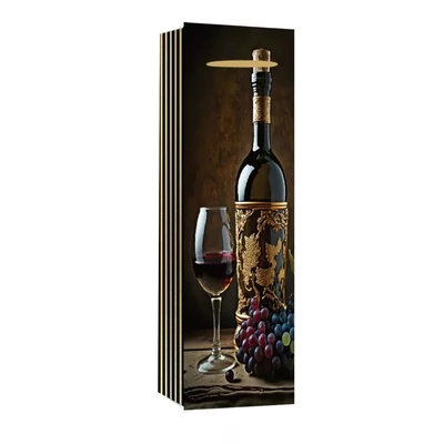 QX-370468 Papírtasak Vörösbor feketeszőlő - Boros 12*36cm