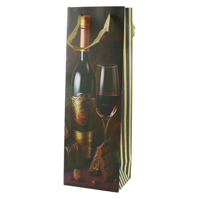 QX-370624 Papírtasak Vörösbor és csokoládé B 12*36cm