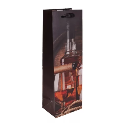 QX-370806 Papírtasak Konyak szivarral B 12*36cm