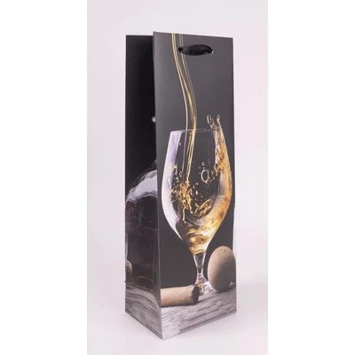 QX-371159 Papírtasak Fehérbor pohárban B 12*36cm