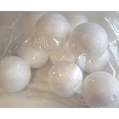 QX-405040 Polisztirol Gömb 10cm 12db-os