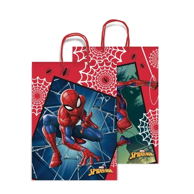 SAD-MV026_921H Ajándéktasak 20,5*26*11,5cm Spiderman (2 oldalas)
