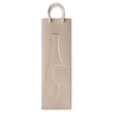 SAD-SDHOT12_176D Ajándéktasak Italos Natúr 12*37*9cm