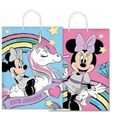 SAD-WN041004B Ajándéktasak 30*40*12cm Minnie unicorn (2 oldalas)