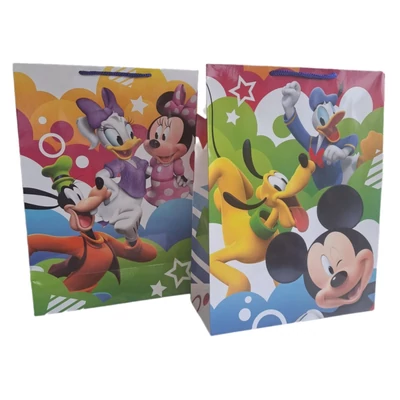 SAD-WN041635B Ajándéktasak 30*40*12cm Mickey - Minnie (2 oldalas)
