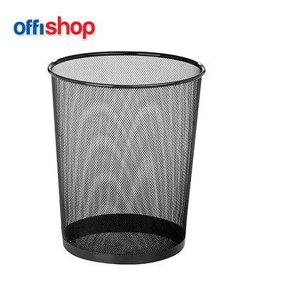 SC-OF204 Papírkosár fémhálós Fekete 24*29,5*33,5cm