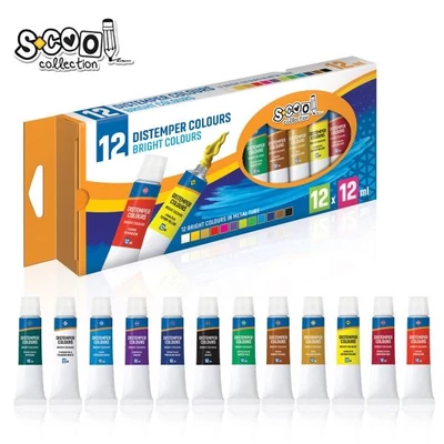 SC001 Tempera Bright colours 12*12ml