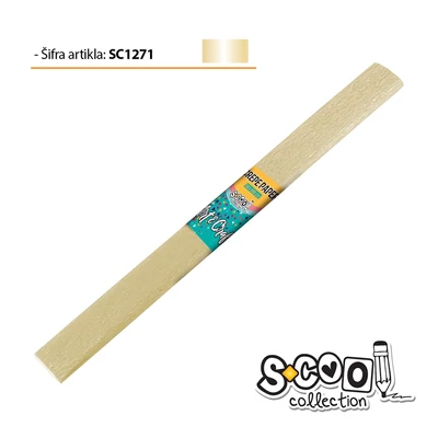 SC1271 Krepp papír 50*200cm Gyöngyház Arany