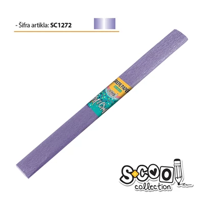 SC1272 Krepp papír 50*200cm Gyöngyház Lila