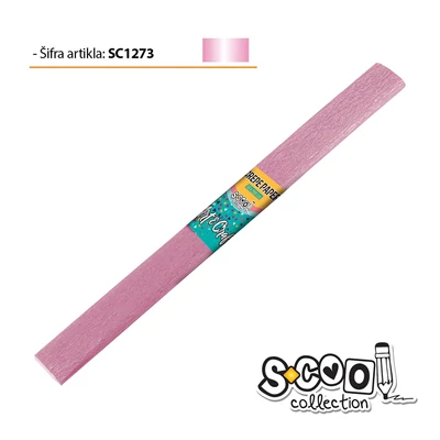 SC1273 Krepp papír 50*200cm Gyöngyház Rózsaszín