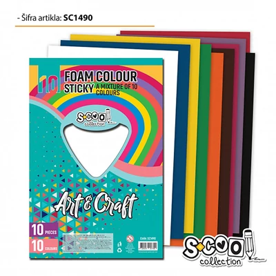 SC1490 Dekorgumi önt. A/4 10ív Mix SC1490