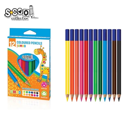 SC181 Színesceruza készlet Jumbo Bright 12db-os