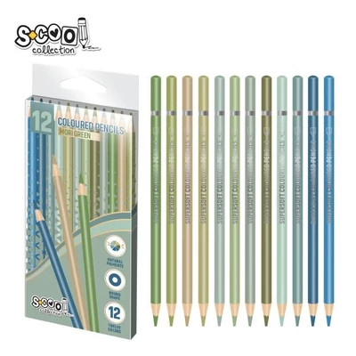 SC2589 Színesceruza készlet Mori Green 12db-os