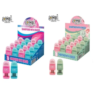 SC2724 Hegyező 2 lyukú, radírral