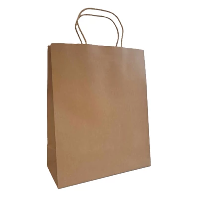 SC2728 Dekoratív papírzacskó Natúr 26*12*32cm