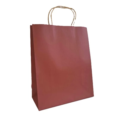 SC2736 Dekoratív papírzacskó Piros 26*12*32cm