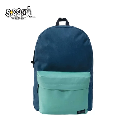 SC3077 Hátizsák Teenage Classic Kék, Zöld zsebbel