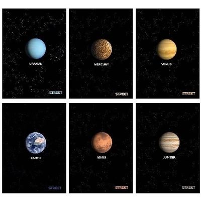 STR-65240 Füzet A4 54lap Planets vonalas