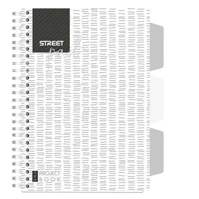 STR-67123 Spirálfüzet A5 100lap regiszteres White kockás