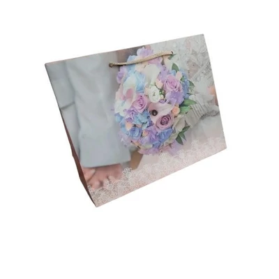 TAS 935 Dísztasak közepes esküvői virágcsokor 225*178*100