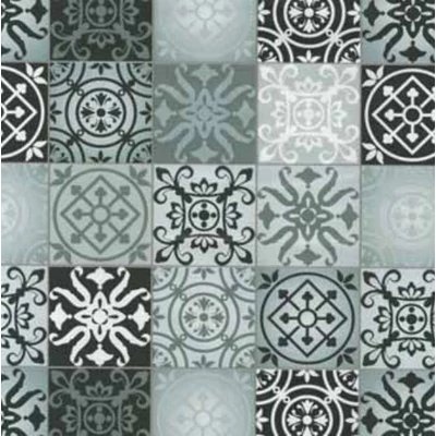 V3131/55726 TILES BLACK / WHITE öntapadós tapéta   45 cm  x 15 m
