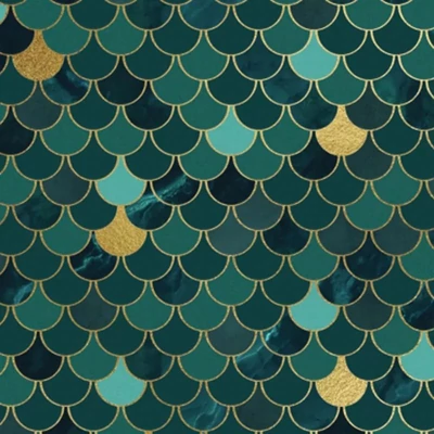 V317-1/55848 SCALE TILES / ART DECO CSEMPE 45 cm x 15 m