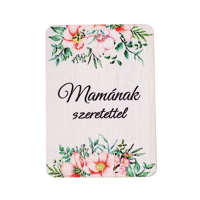 VD-GV04-708 Fa dekor tábla 7*5cm 4db-os 